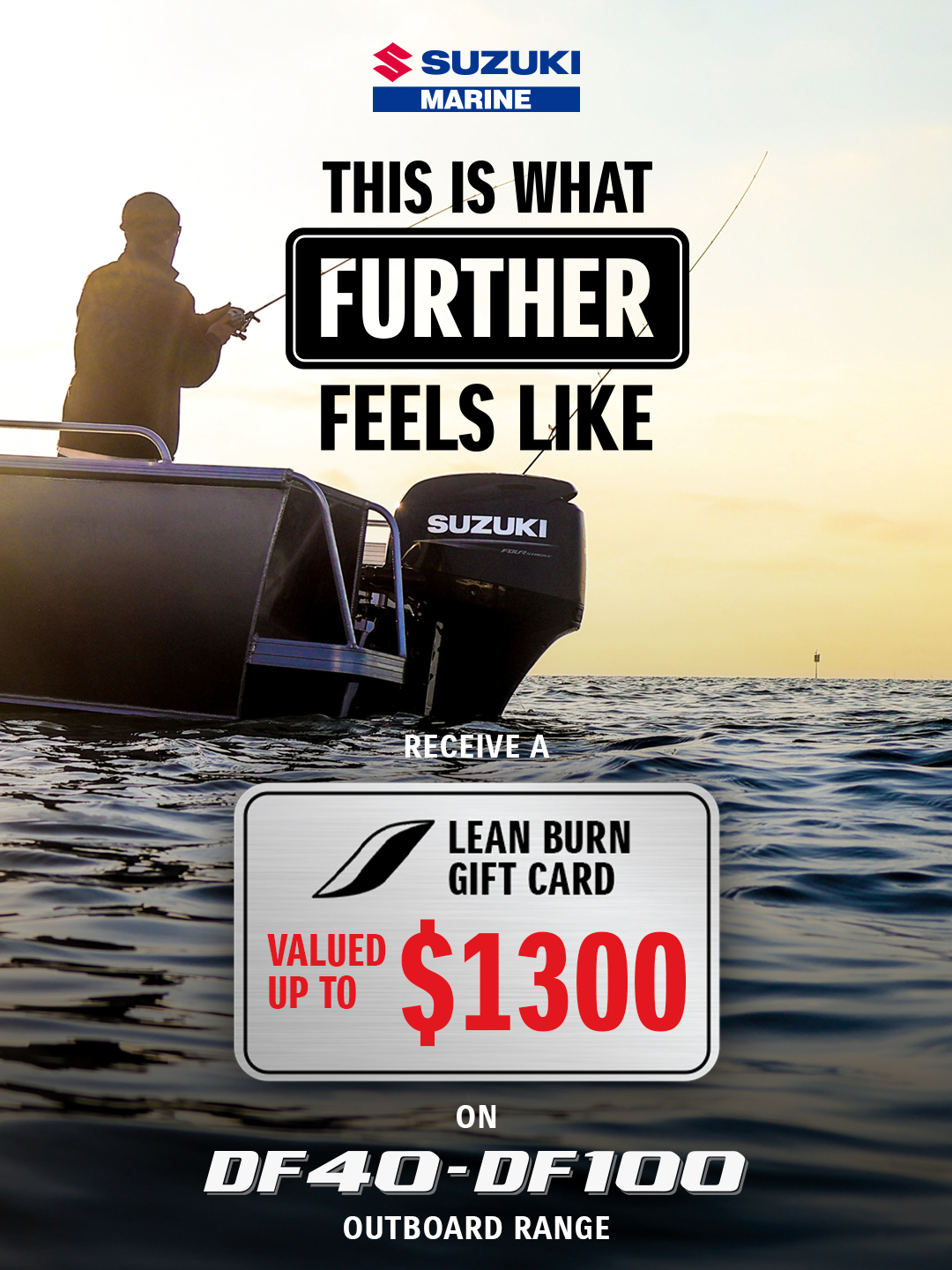 suzuki marine lean burn fuel gift card promo banner