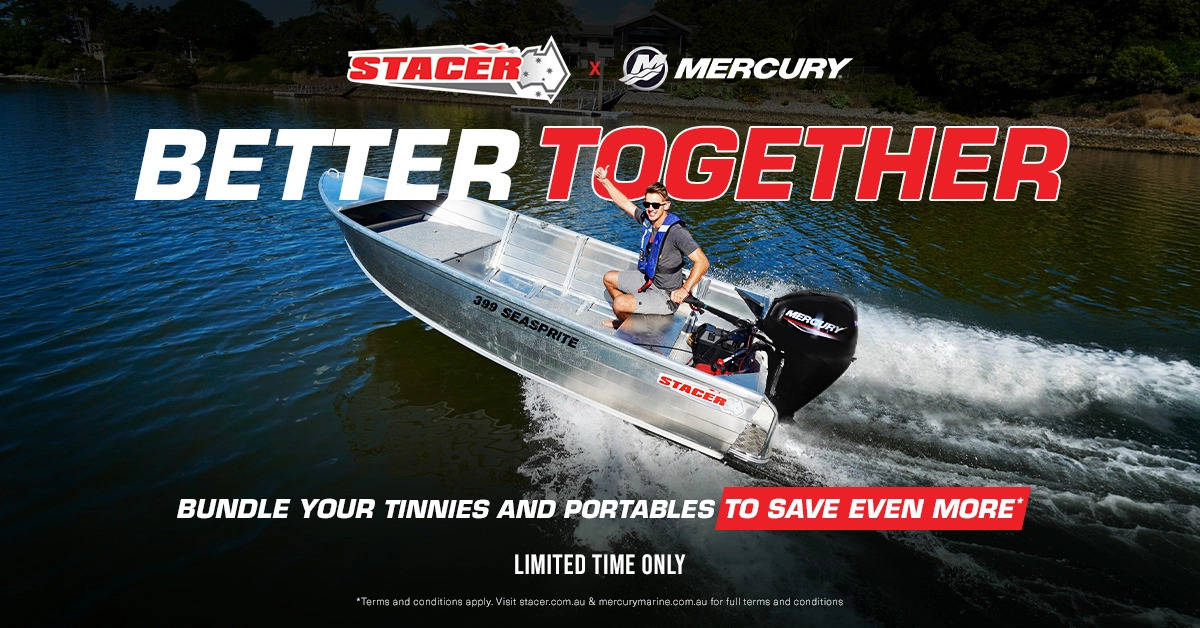 Save More on Stacer Boat & Mercury Portable Packages