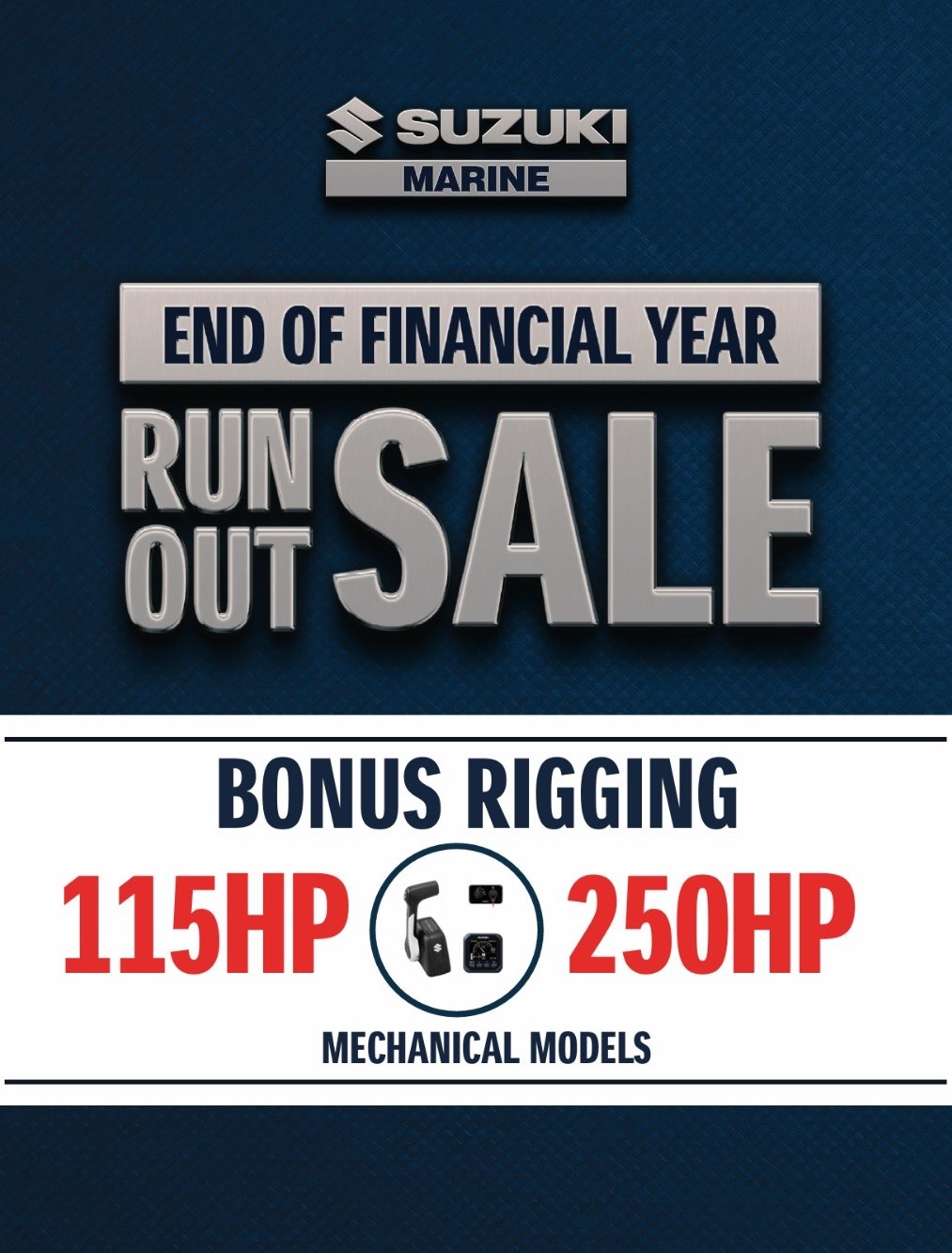 suzuki marine eofy run out sale banner